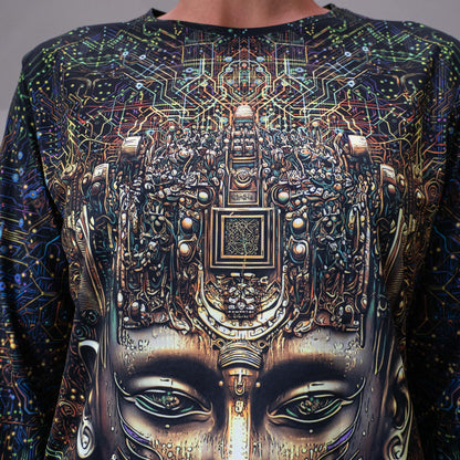 Buddha state Mind Processor Blacklight UV active Long sleeve - Artrama