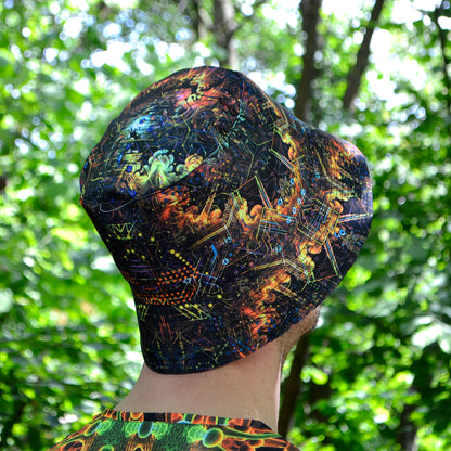 Mind Processor Panama, Blacklight UV active bucket hat