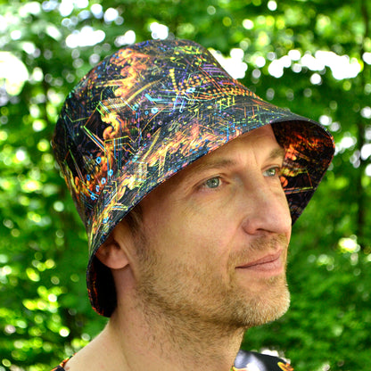 Mind Processor Panama, Blacklight UV active bucket hat