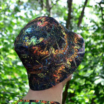 Mind Processor Panama, Blacklight UV active bucket hat