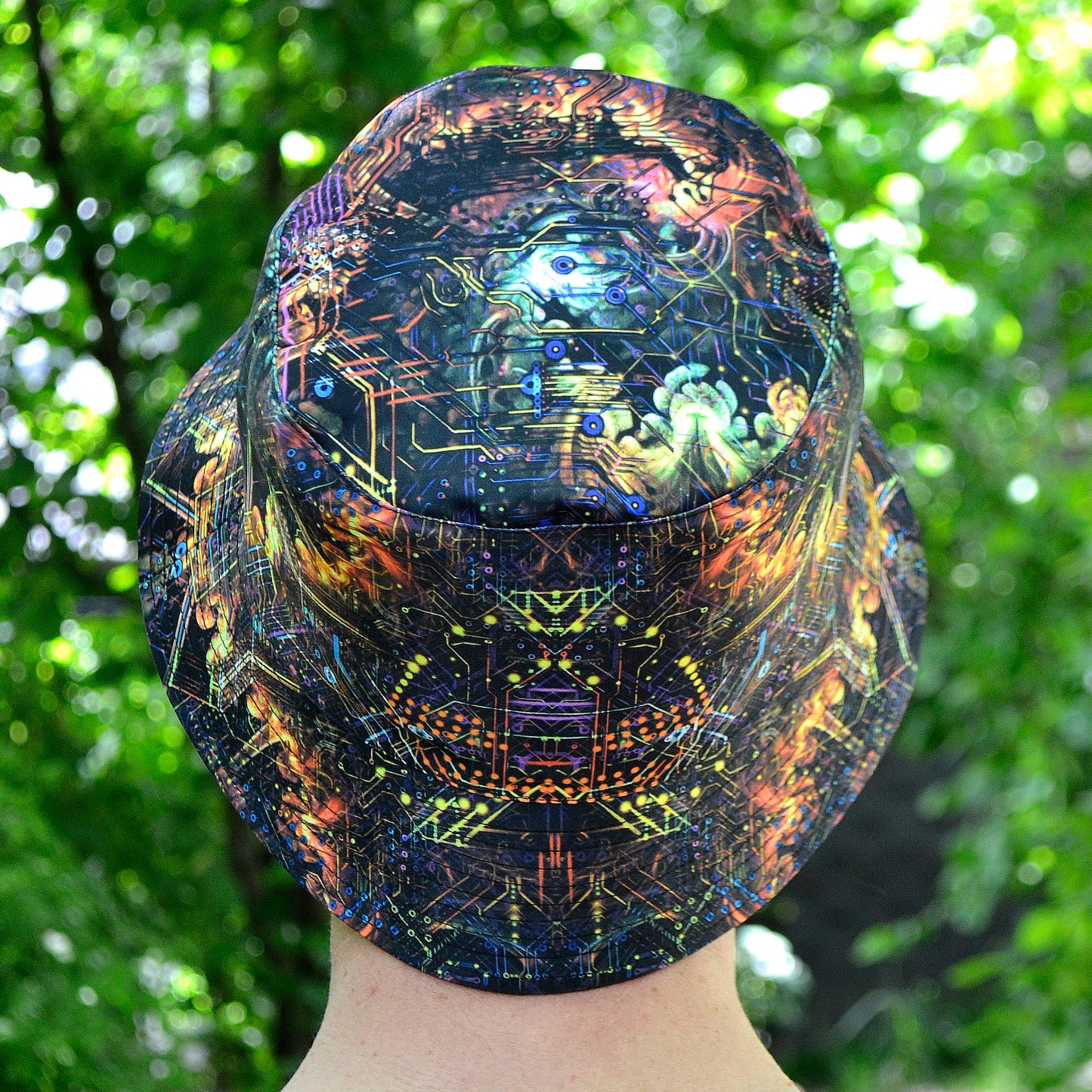 Mind Processor Panama, Blacklight UV active bucket hat