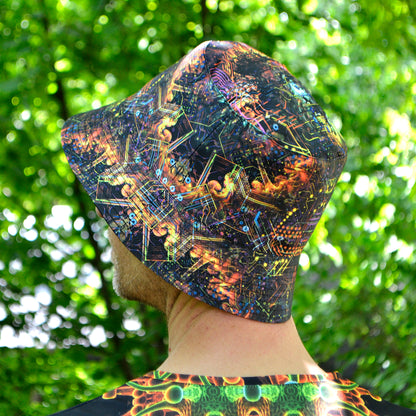 Mind Processor Panama, Blacklight UV active bucket hat