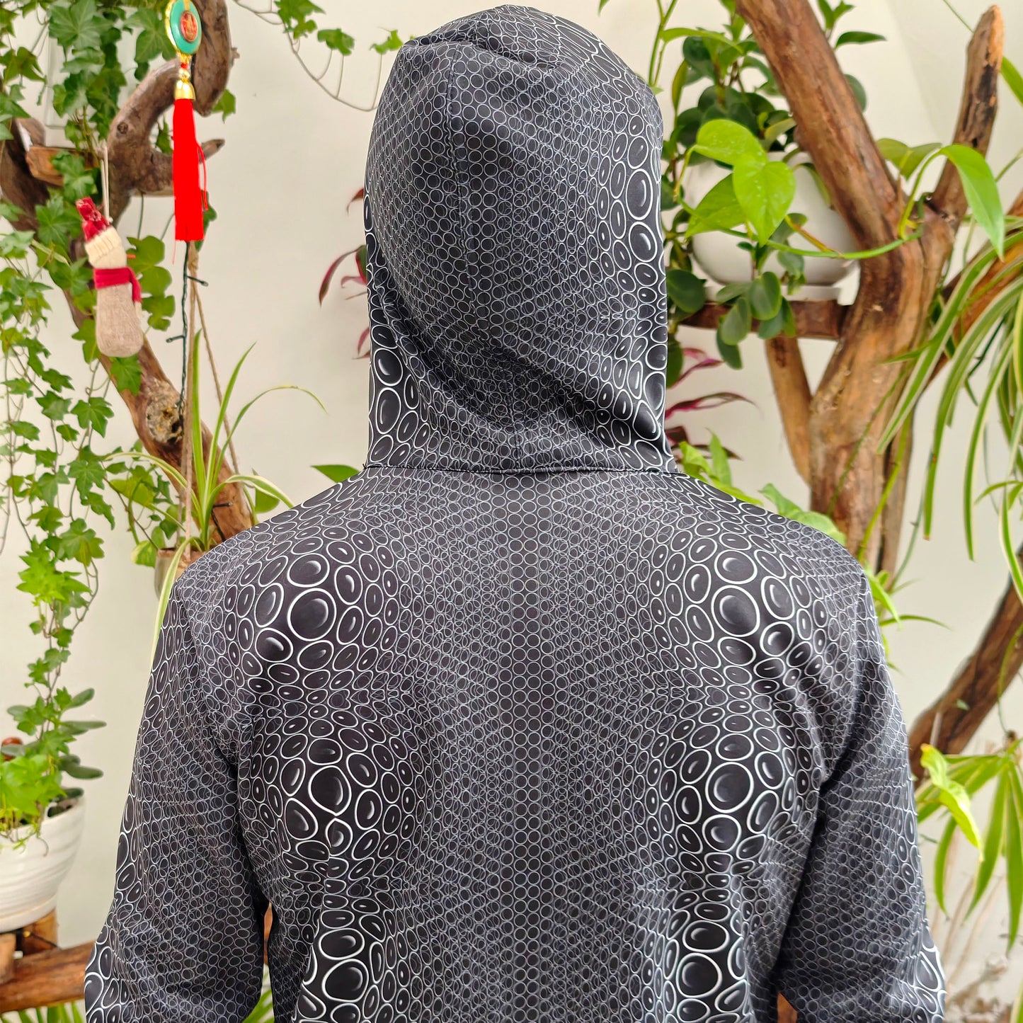 Zip-Up track jacket Molecule - Psy Hoodie blacklight UV active