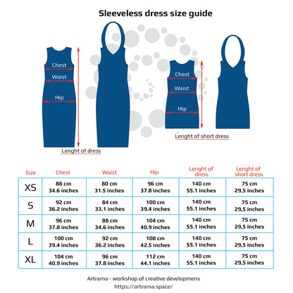 Alien Symbols Blacklight UV Active Sleeveless Dress
