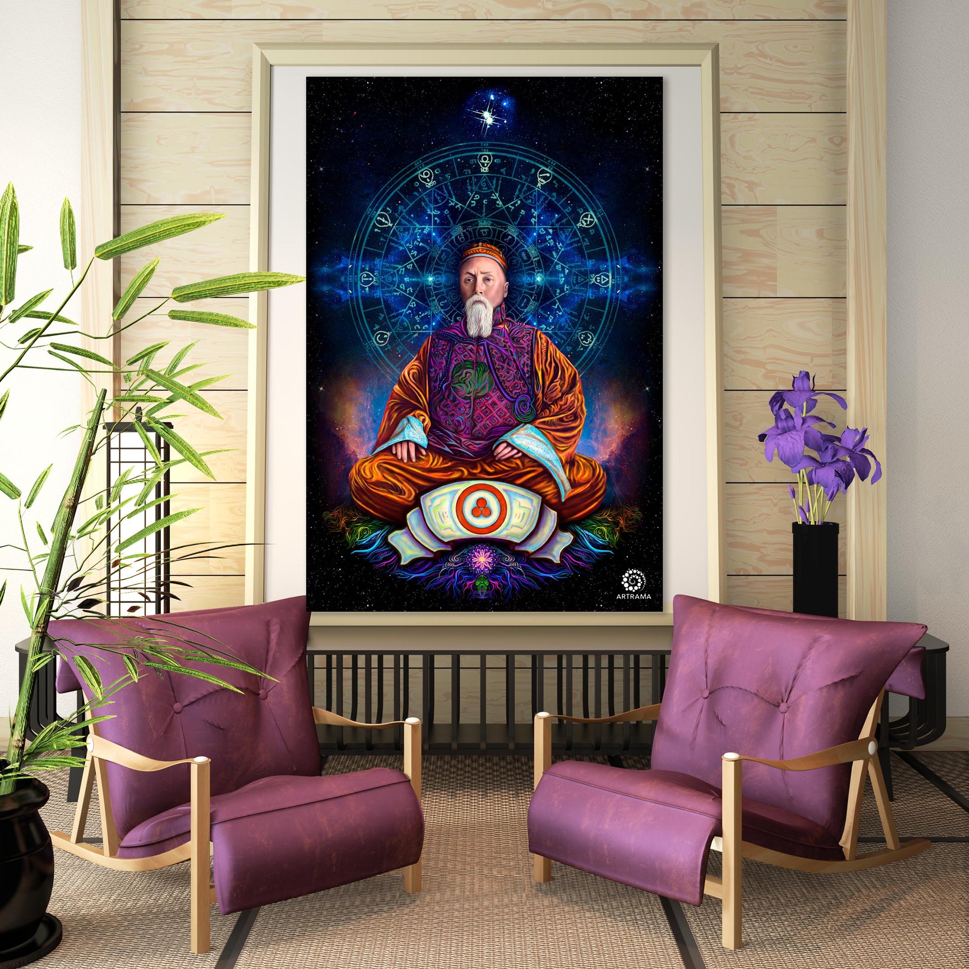 Nicolai Rorich Backdrop UV-Active Blacklight - Artrama