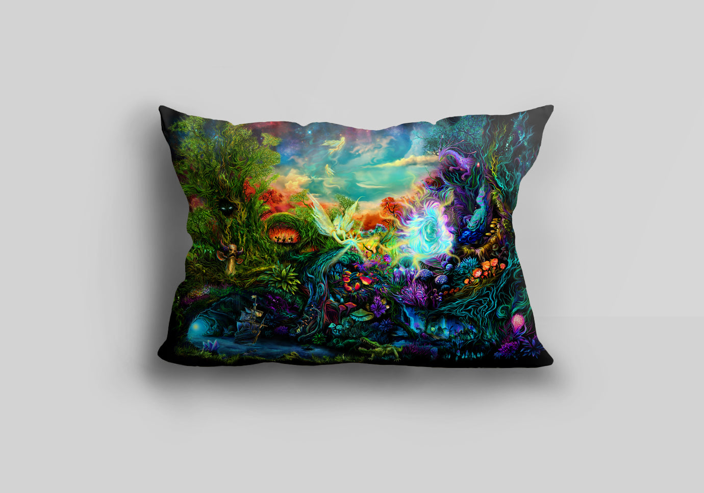 Neverland pillowcase uv blacklight active