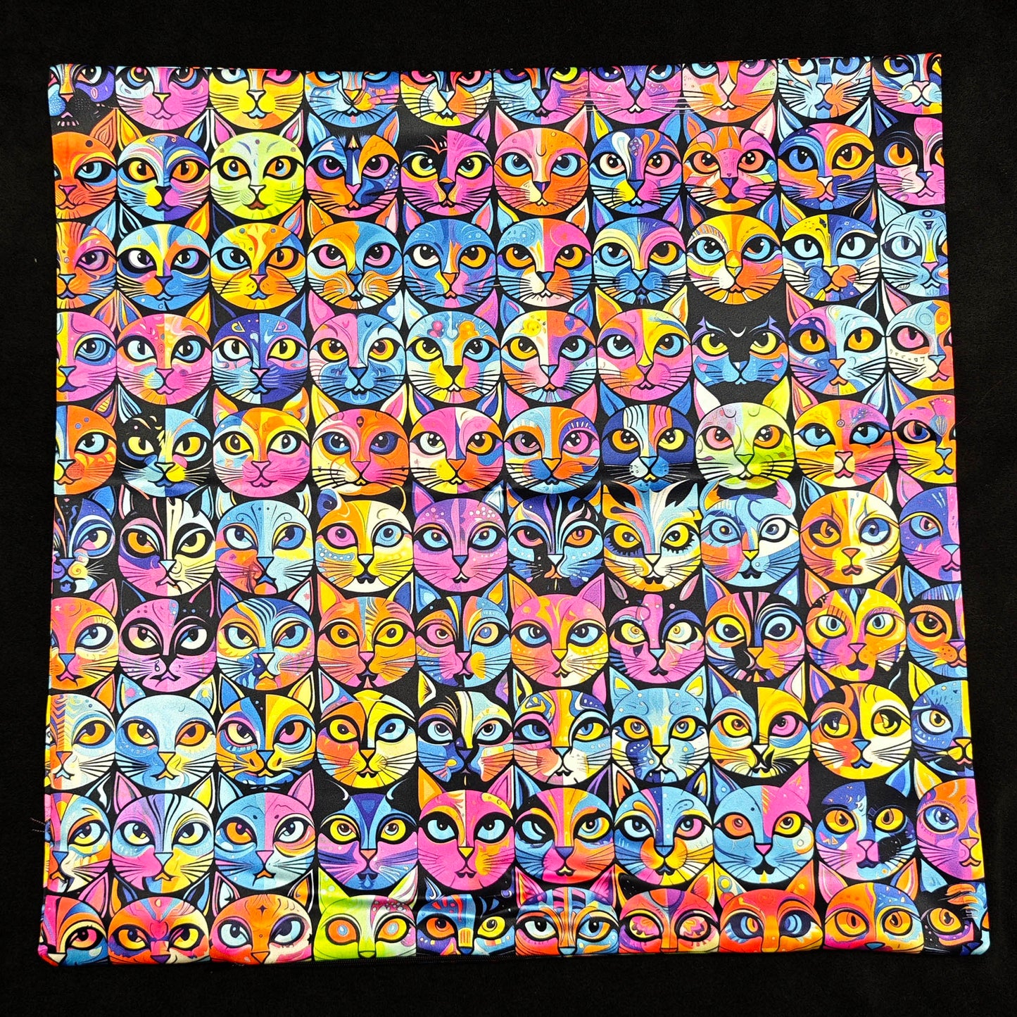 All we need is cats flying pillowcase uv blacklight active (Copy)