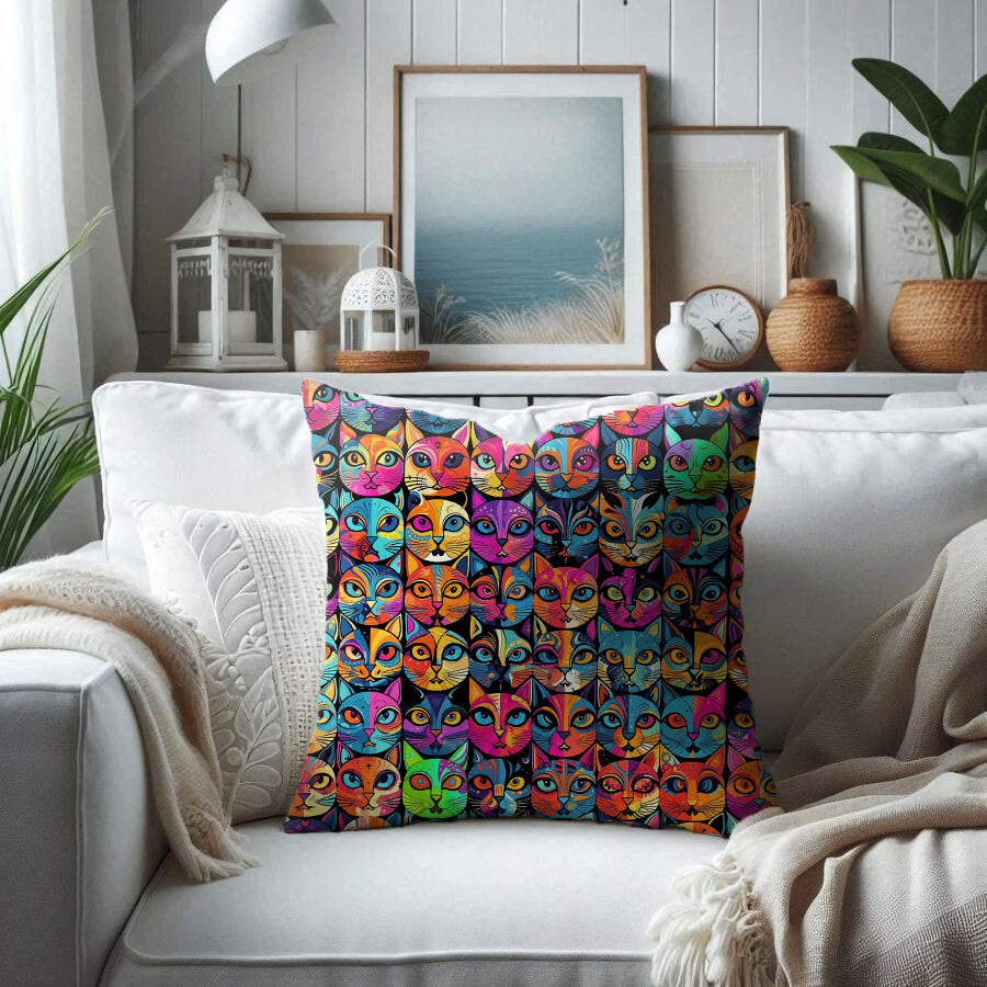 All we need is cats flying pillowcase uv blacklight active (Copy)