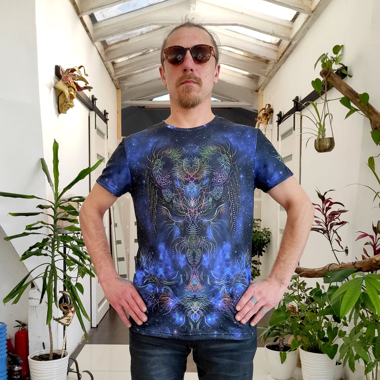 Psy Hunter T-shirt UV active Blacklight
