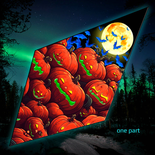 Pumpkins Canopy UV Active Blacklight Decor