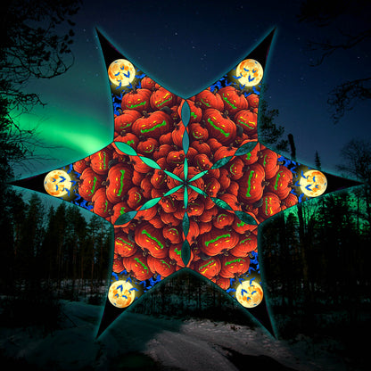 Pumpkins Canopy UV Active Blacklight Decor