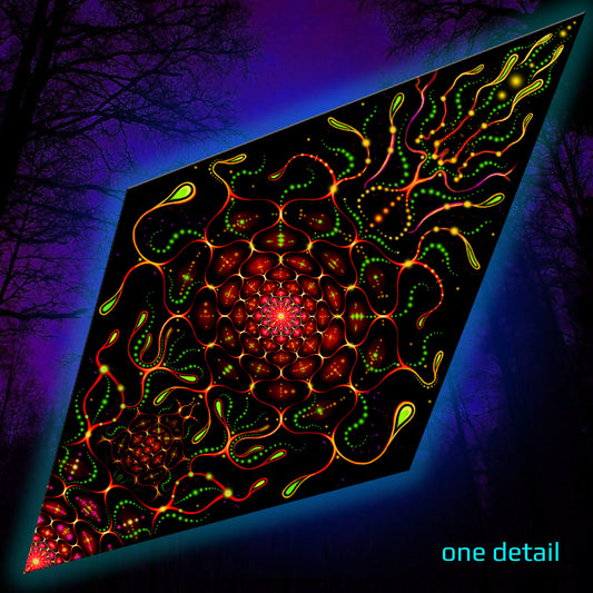 Origin of life on Earth Canopy UV-Active Blacklight Decor