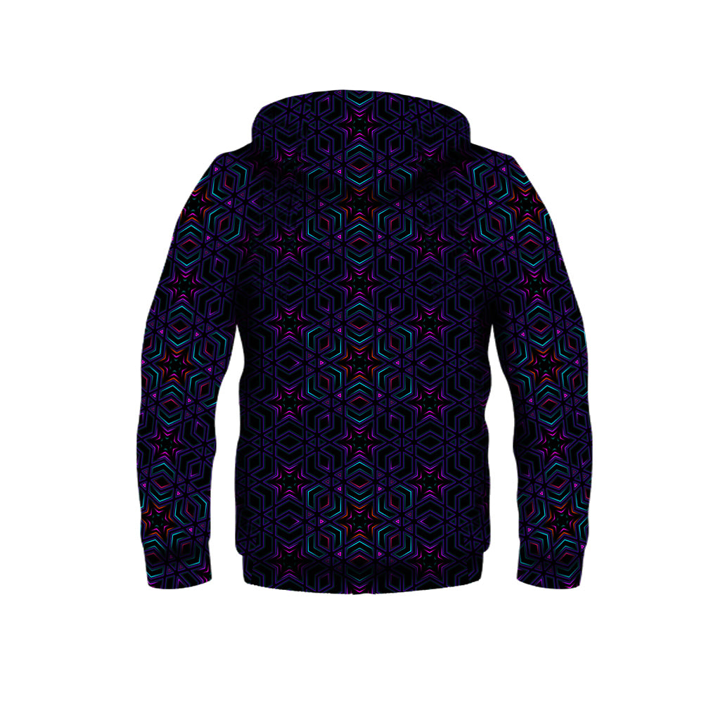 UV-active Zip-Up track jacket Sacred Geometry