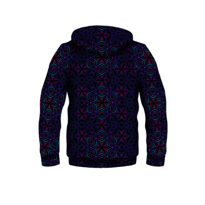 UV-active Zip-Up track jacket Sacred Geometry