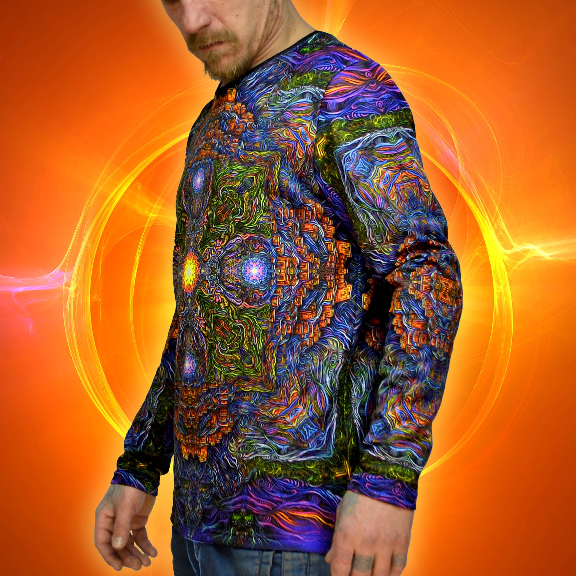 Key of Shambhala Long sleeve UV-active Blacklight - Artrama