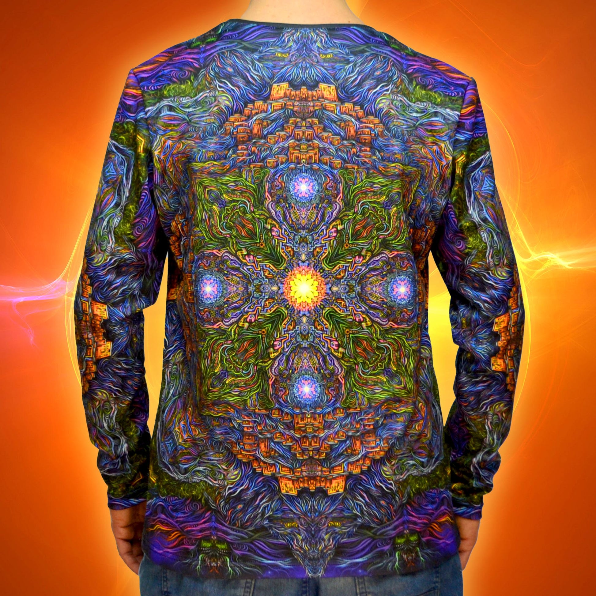 Key of Shambhala Long sleeve UV-active Blacklight - Artrama