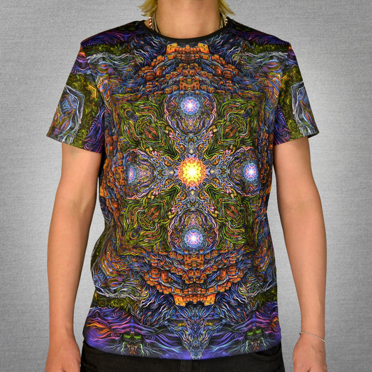 Key of Shambhala Blacklight UV active T-shirt - Artrama