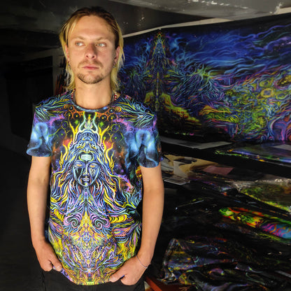 Shiva Blacklight UV active T-shirt - Artrama
