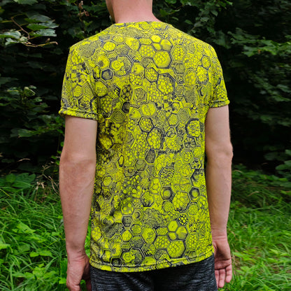 Honeycombs Blacklight UV active T-shirt