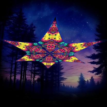 Spiders Canopy UV Active Blacklight Decor