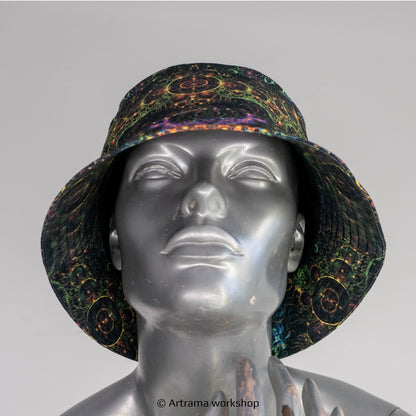 Universe mind Panama, Blacklight UV active bucket hat