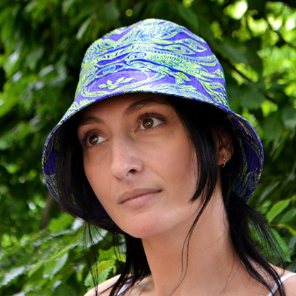 Tree of Life Panama, Blacklight UV active bucket hat