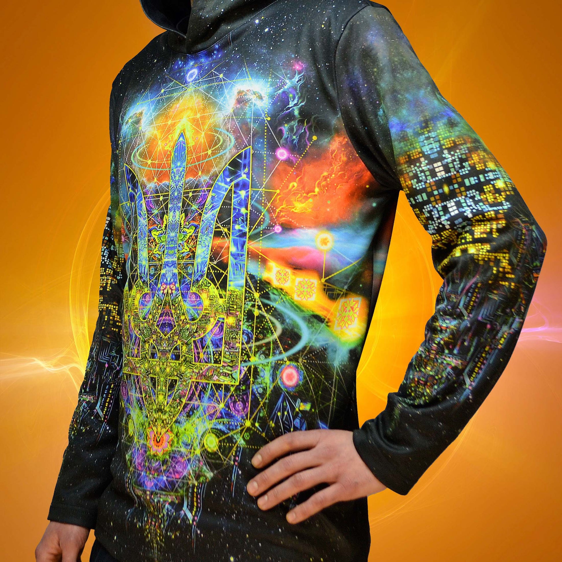 UA Tryzub Long sleeve UV-active Blacklight - Artrama
