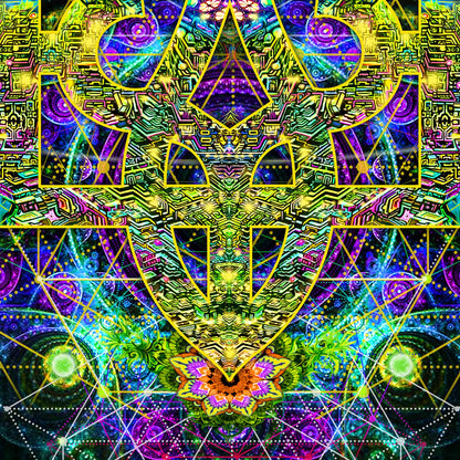 Ukraine for freedom Backdrop UV-Active Blacklight - Artrama