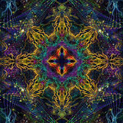 Yantra of the Universe Psy Backdrop UV-Active Blacklight - Artrama