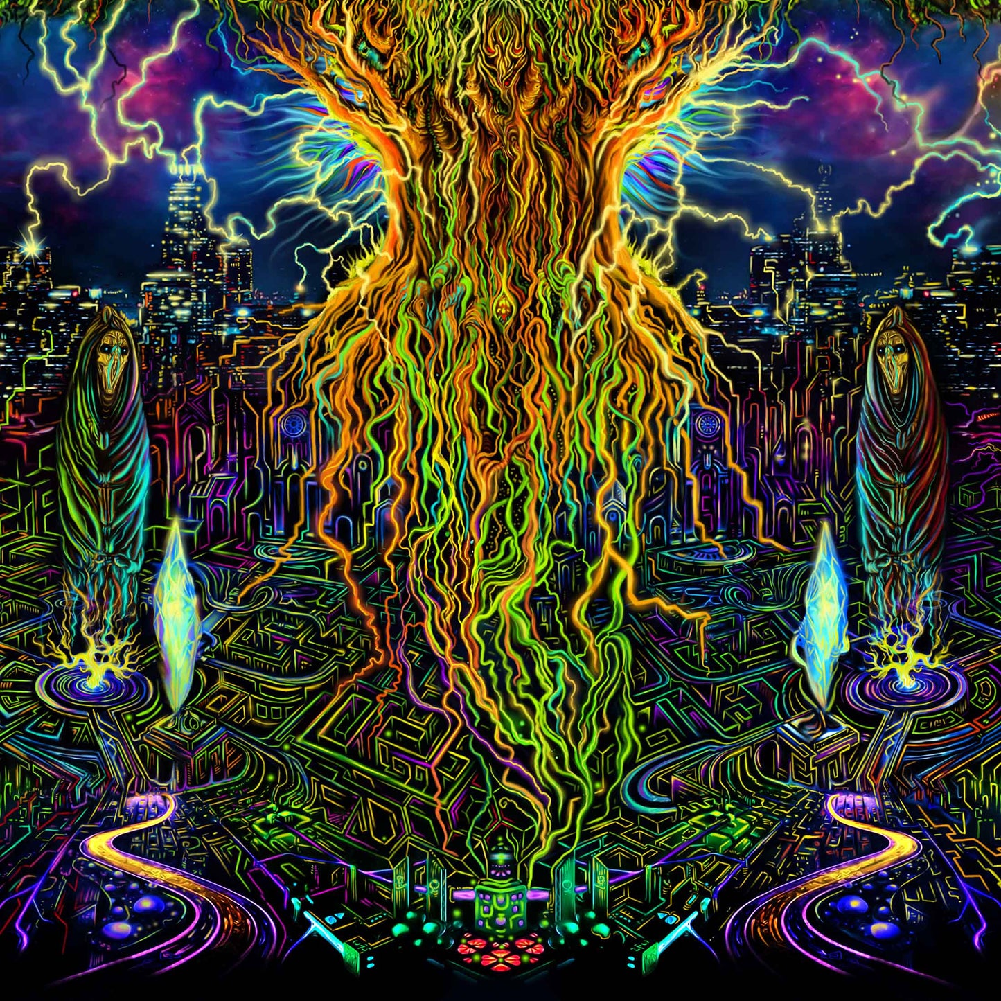 Yggdrasil Backdrop UV-Active Blacklight - Artrama