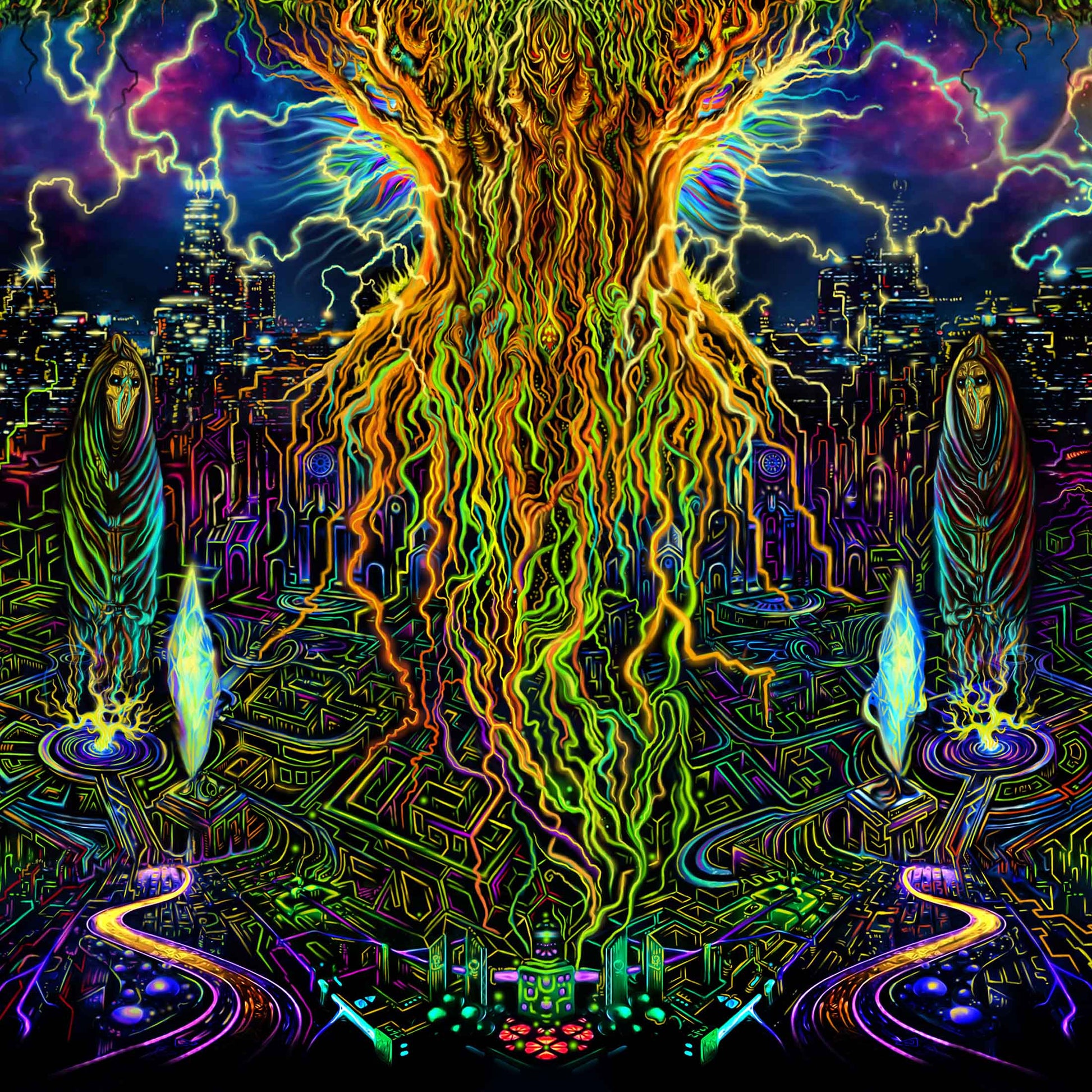 Yggdrasil Backdrop UV-Active Blacklight - Artrama