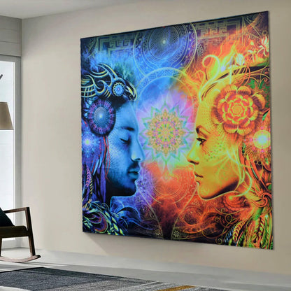 The Balance of truth Backdrop UV-Active Blacklight - Artrama