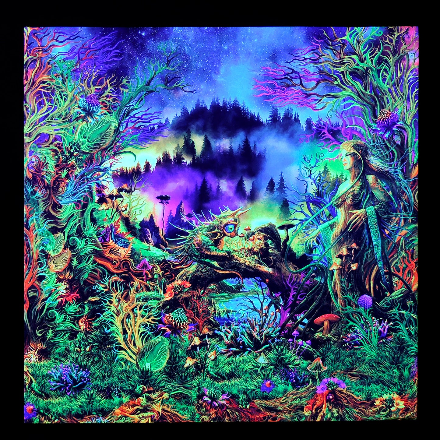 Elven Forest UV-Active Wrapped Canvas
