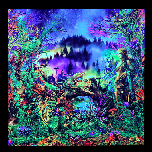 Elven Forest UV-Active Wrapped Canvas