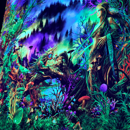 Elven Forest UV-Active Wrapped Canvas