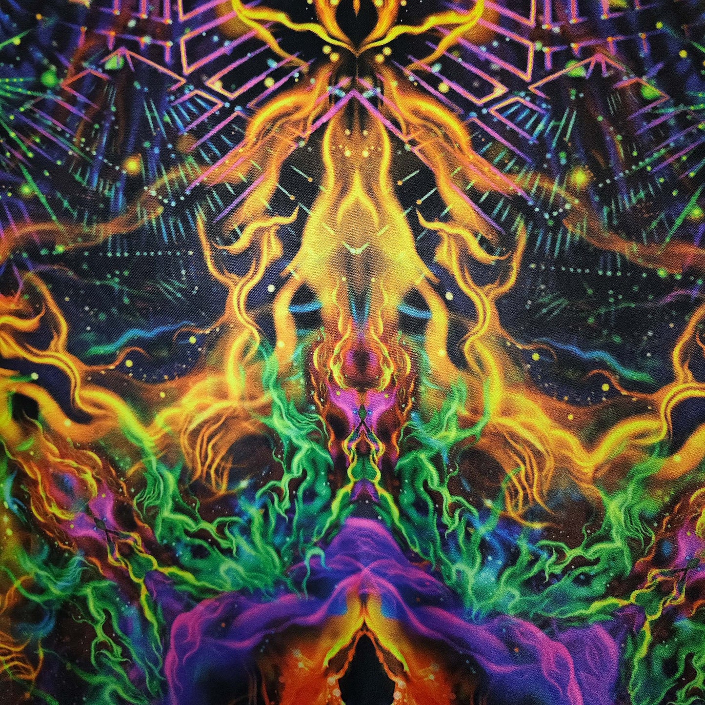 Yantra of the Universe Psy Backdrop UV-Active Blacklight