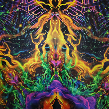 Yantra of the Universe Psy Backdrop UV-Active Blacklight