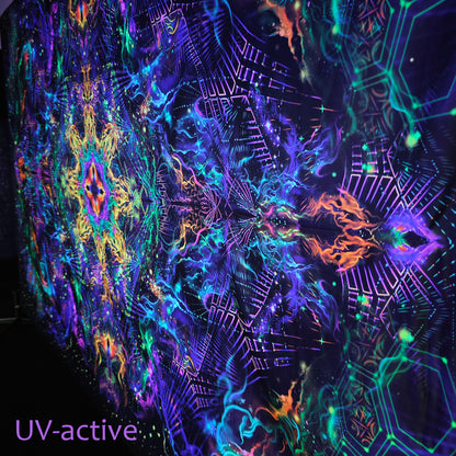 Yantra of the Universe Psy Backdrop UV-Active Blacklight