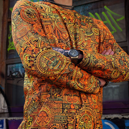 Maya Pattern Long sleeve Blacklight UV-active