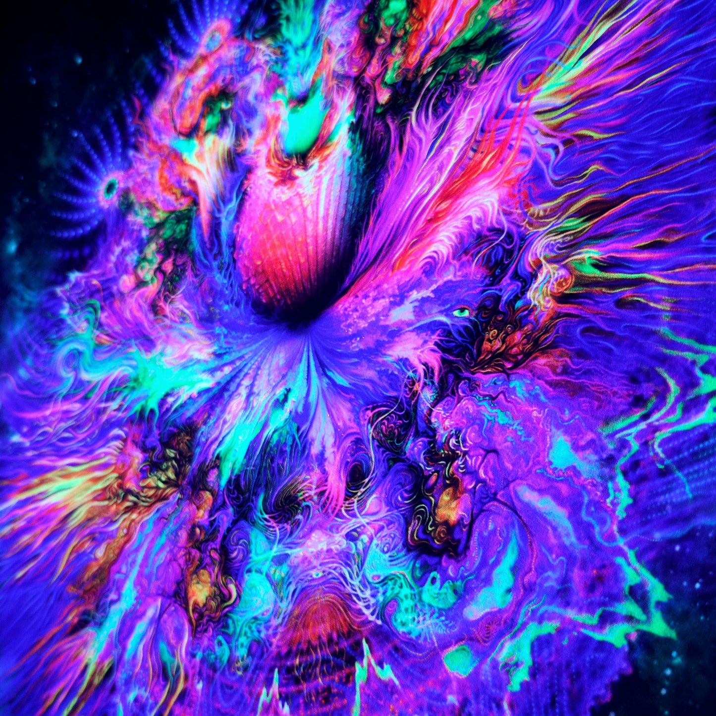 Flower UV-Active Wrapped Canvas