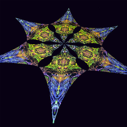 Consciousness of the Universe Canopy UV-Active Blacklight Decor