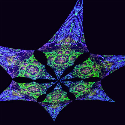 Consciousness of the Universe Canopy UV-Active Blacklight Decor