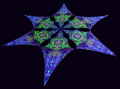 Consciousness of the Universe Canopy UV-Active Blacklight Decor
