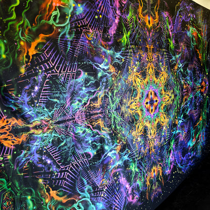 Yantra of the Universe Psy Backdrop UV-Active Blacklight