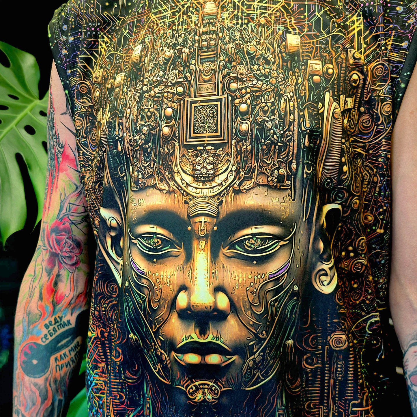 Buddha State - Sleeveless T-Shirt Blacklight UV active