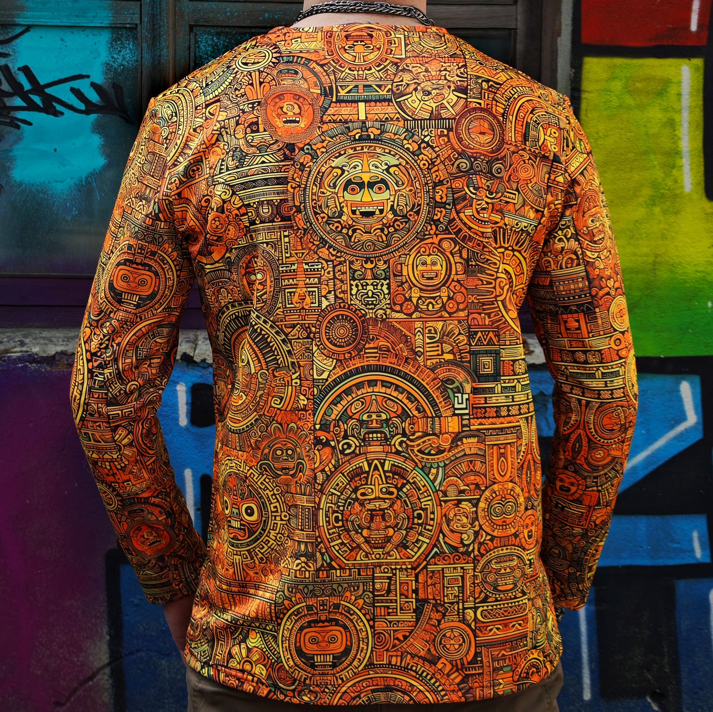 Maya Pattern Long sleeve Blacklight UV-active