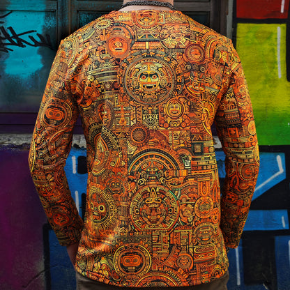 Maya Pattern Long sleeve Blacklight UV-active