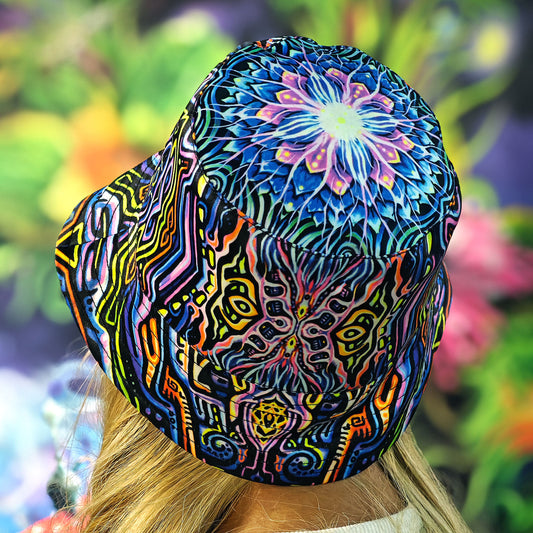 Maya Shambala Panama, Blacklight UV active bucket hat