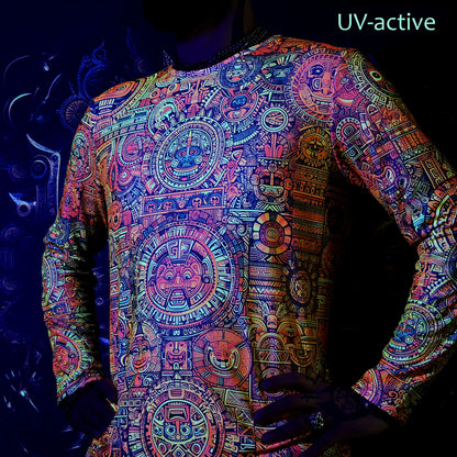 Maya Pattern Long sleeve Blacklight UV-active