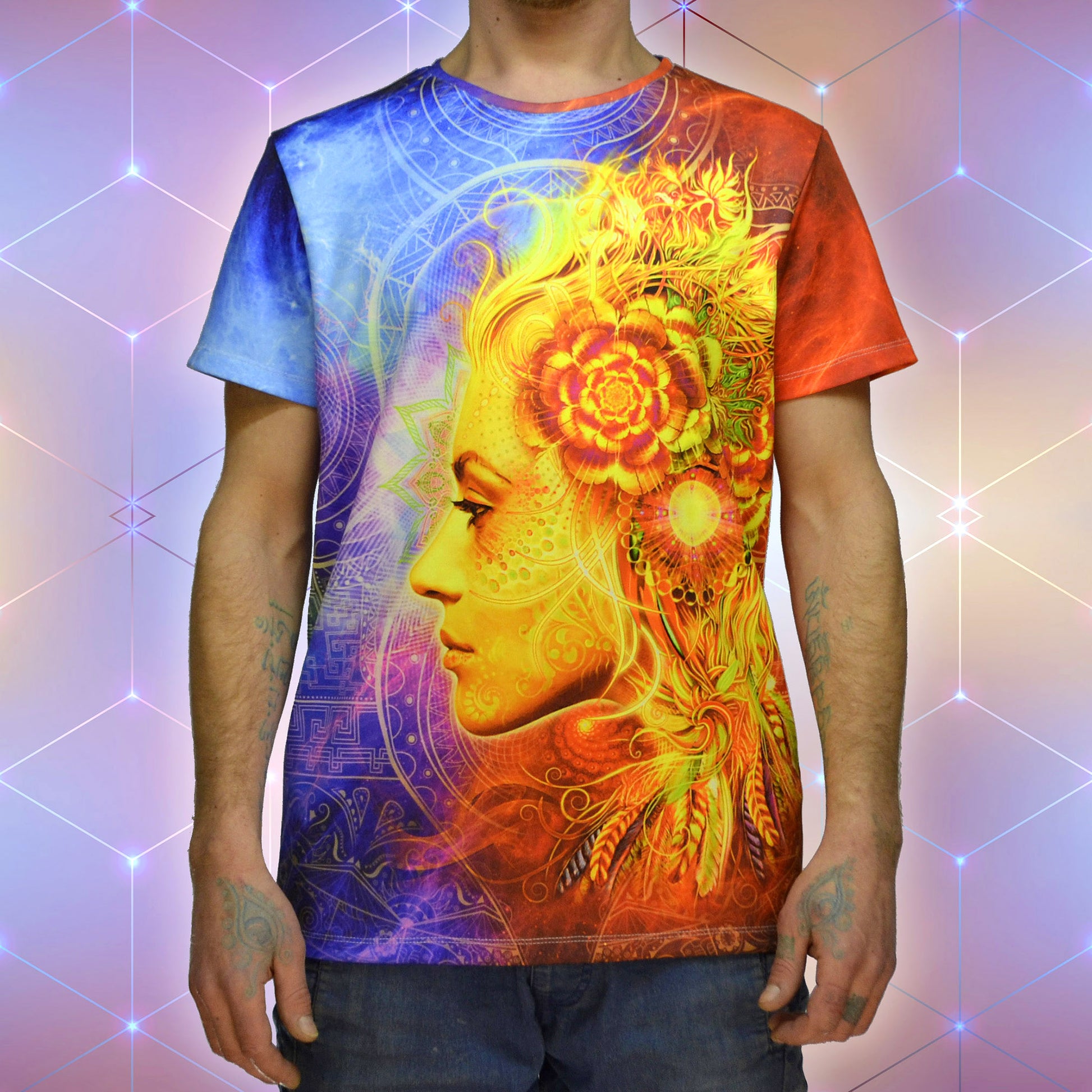 Love Men Blacklight UV active T-shirt - Artrama